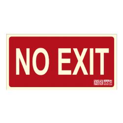 Implaser EX223N No exit sign 29.7x15cm