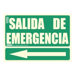 Implaser EV222N-A4 Señal Salida de Emergencia con flecha…