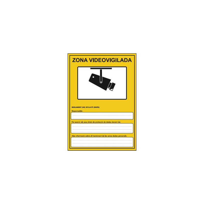 Implaser AD30-A5-CAT Plate for RGPD in PVC Generic CAT Size A5