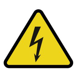 Implaser ADHAD08 Electrical hazard sticker 9cm