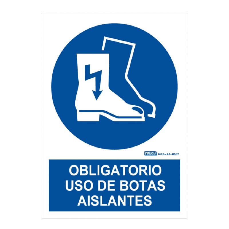 Implaser OB07-A4 Signalisation obligatoire utilisation de bottes…