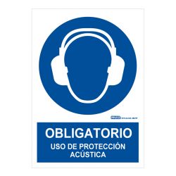 Implaser OB16-A4 Mandatory sign use of acoustic protection…