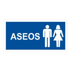 Implaser OB33 Male-female toilet sign 29.7x15cm