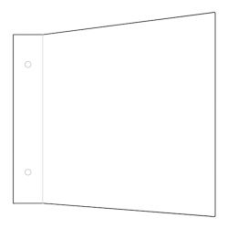 Implaser BA150420 Banderola aluminio 15x42cm