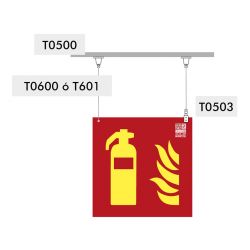 Implaser T0503 Enganche techo atornillado 1x3cm