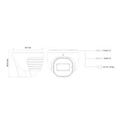 Provision DI-320IPE-28 Dôme IP 2MP H265 WDR IR20m 2,8 mm PoE…