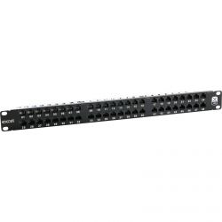 Excel Cat6 Patch Panel não blindado 48 portas 1U LSA Preto