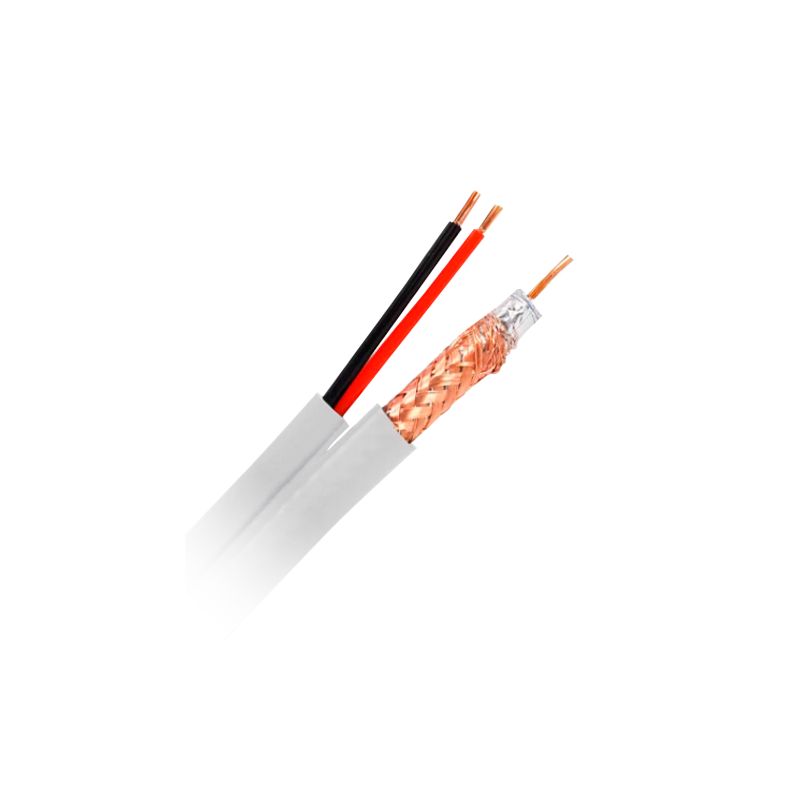 RG59P-100B-SIAM - Cable Combinado, RG59 + alimentación, Rollo de 100…