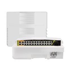 SW2624POE-G-300-OUT - Switch PoE exterior, 22 puertos PoE+, 2 RJ45 Hi-PoE, 2…