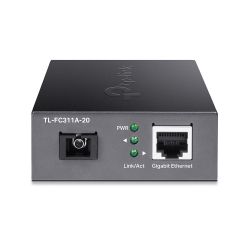 TP-LINK TL-FC311A-20 convertisseur de support réseau 1000 Mbit/s 1550 nm Monomode Noir