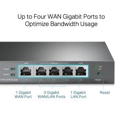 TP-LINK TL-R605 Routeur connecté 10 Gigabit Ethernet, 100 Gigabit Ethernet Noir