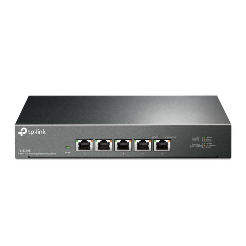 TP-LINK TL-SX105 commutateur réseau Non-géré 10G Ethernet (100/1000/10000) Noir