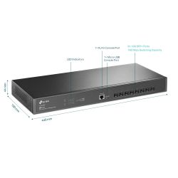 TP-LINK JetStream 8-Port 10GE SFP+ L2+ Managed Switch