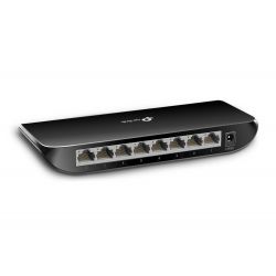 TP-LINK TL-SG1008D commutateur réseau Non-géré Gigabit Ethernet (10/100/1000) Noir