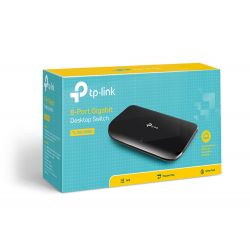 TP-LINK TL-SG1008D commutateur réseau Non-géré Gigabit Ethernet (10/100/1000) Noir