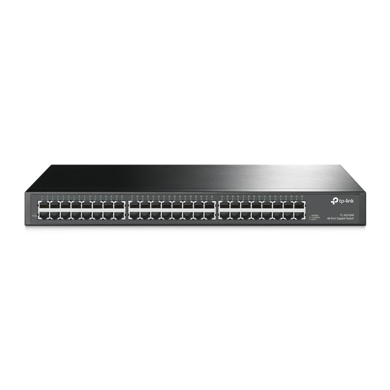 TP-LINK TL-SG1048 switch No administrado Gigabit Ethernet (10/100/1000) 1U Negro