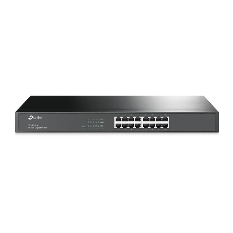 TP-LINK TL-SG1016 switch de rede Não-gerido Gigabit Ethernet (10/100/1000) 1U Preto