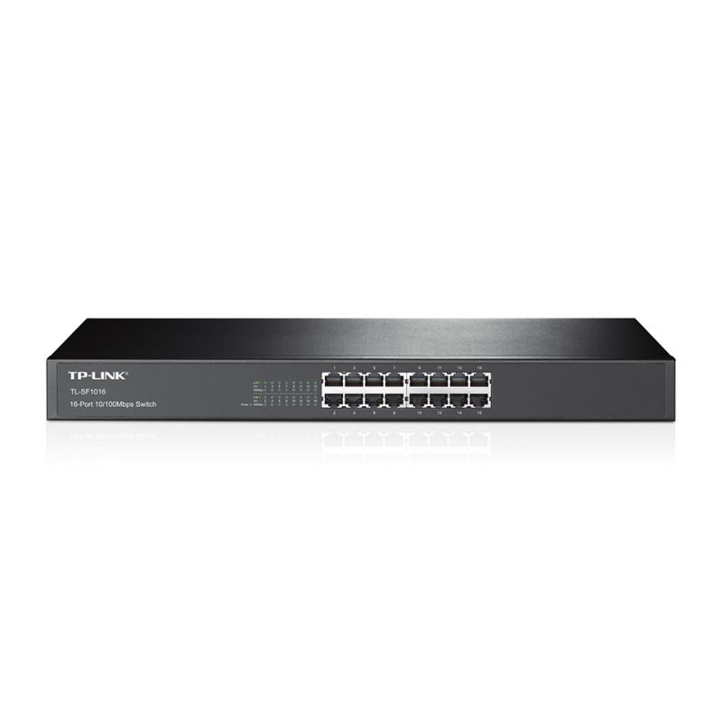 TP-LINK TL-SF1016 commutateur réseau Non-géré Fast Ethernet (10/100) 1U Noir