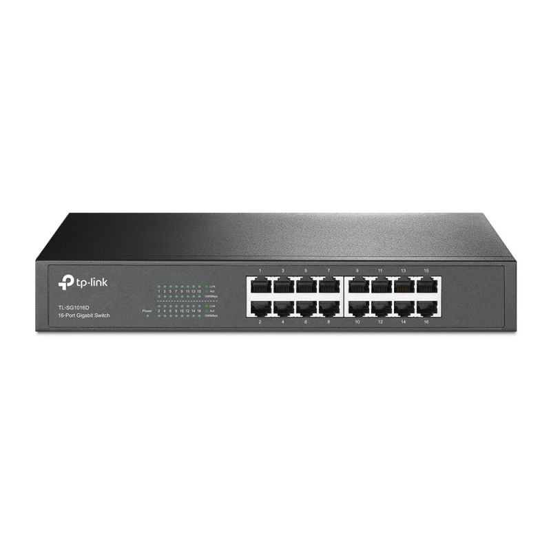 TP-LINK TL-SG1016D switch de rede Gerido L2 Gigabit Ethernet (10/100/1000) Preto