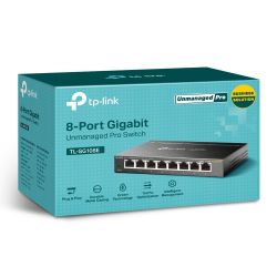 TP-LINK TL-SG108E commutateur réseau Non-géré L2 Gigabit Ethernet (10/100/1000) Noir