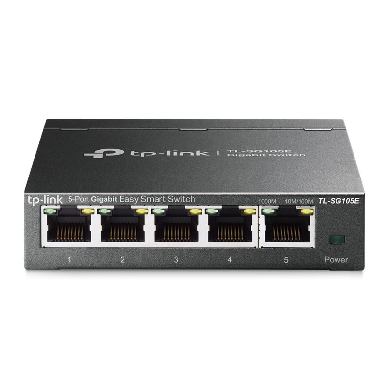 TP-LINK TL-SG105E network switch L2 Gigabit Ethernet (10/100/1000) Black