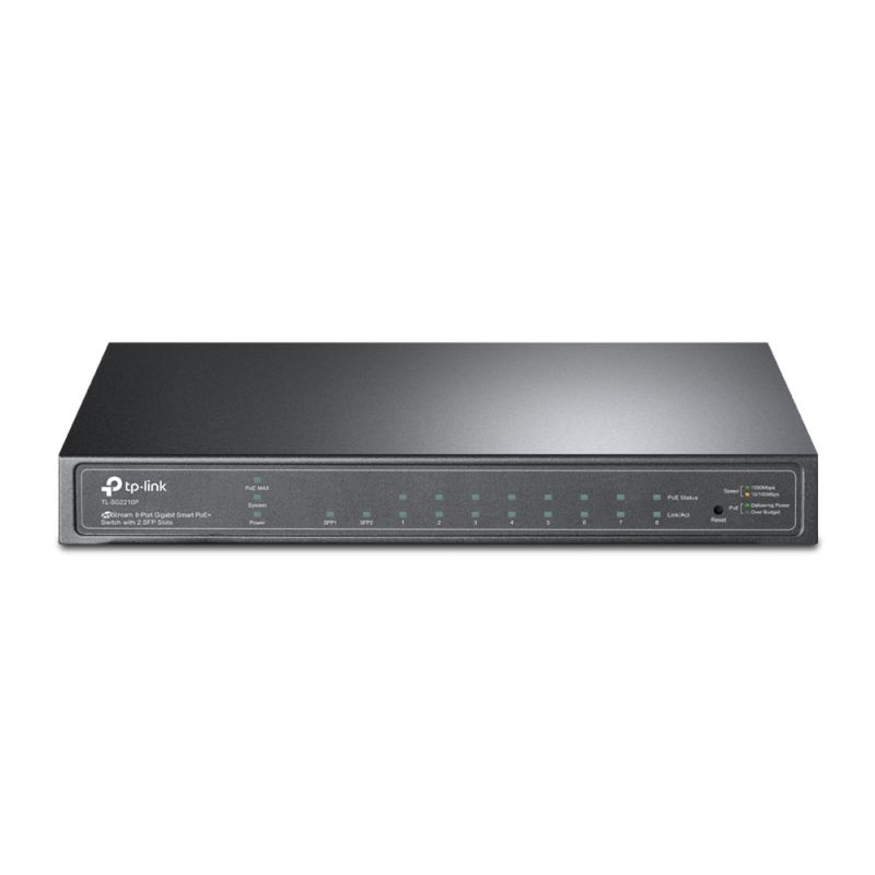 TP-LINK TL-SG2210P switch de rede Gerido L2/L4 Gigabit Ethernet (10/100/1000) Power over Ethernet (PoE) Preto