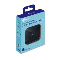 TP-LINK UH400 hub de interfaz USB 3.2 Gen 1 (3.1 Gen 1) Type-A 5000 Mbit/s Negro