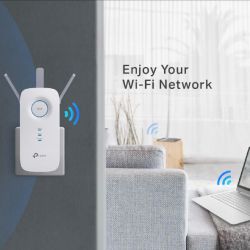 TP-LINK RE450 prolongateur réseau Émetteur réseau Blanc 10, 100, 1000 Mbit/s