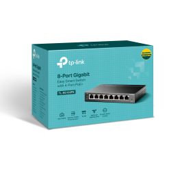 TP-LINK TL-SG108PE commutateur réseau Non-géré Gigabit Ethernet (10/100/1000) Connexion Ethernet, supportant…