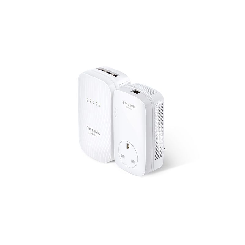 TP-LINK TL-WPA8730 KIT PowerLine network adapter 1750 Mbit/s Ethernet LAN Wi-Fi White 2 pc(s)