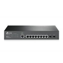 TP-LINK T2500G-10TS switch Gestionado L2/L3/L4 Gigabit Ethernet (10/100/1000) 1U Negro