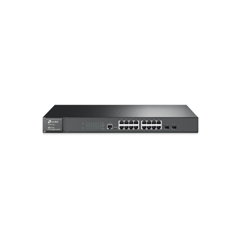 TP-LINK T2600G-18TS switch de rede Gerido L2 Gigabit Ethernet (10/100/1000) Preto