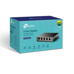 TP-LINK TL-SG1005P switch No administrado Gigabit Ethernet (10/100/1000) Energía sobre Ethernet (PoE) Negro