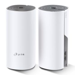 TP-LINK Deco E4 (2-pack) Doble banda (2,4 GHz / 5 GHz) Wi-Fi 5 (802.11ac) Blanco, Gris Interno