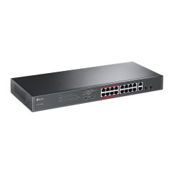 TP-LINK TL-SL1218MP switch Gigabit Ethernet (10/100/1000) Energía sobre Ethernet (PoE) Negro