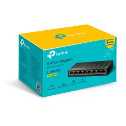 TP-LINK LS1008G network switch Unmanaged Gigabit Ethernet (10/100/1000) Black