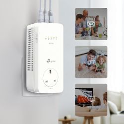 TP-LINK TL-WPA8631P KIT Adaptateur réseau CPL 1300 Mbit/s Ethernet/LAN Wifi Blanc 2 pièce(s)