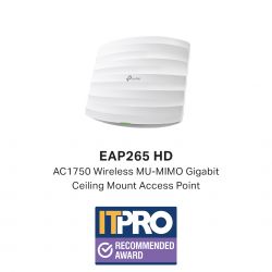 TP-LINK EAP265 HD point d'accès réseaux locaux sans fil 1750 Mbit/s Blanc Connexion Ethernet, supportant…