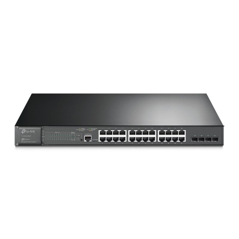 TP-LINK TL-SG3428MP switch de rede Gerido L2/L2+ Gigabit Ethernet (10/100/1000) Power over Ethernet (PoE) Preto