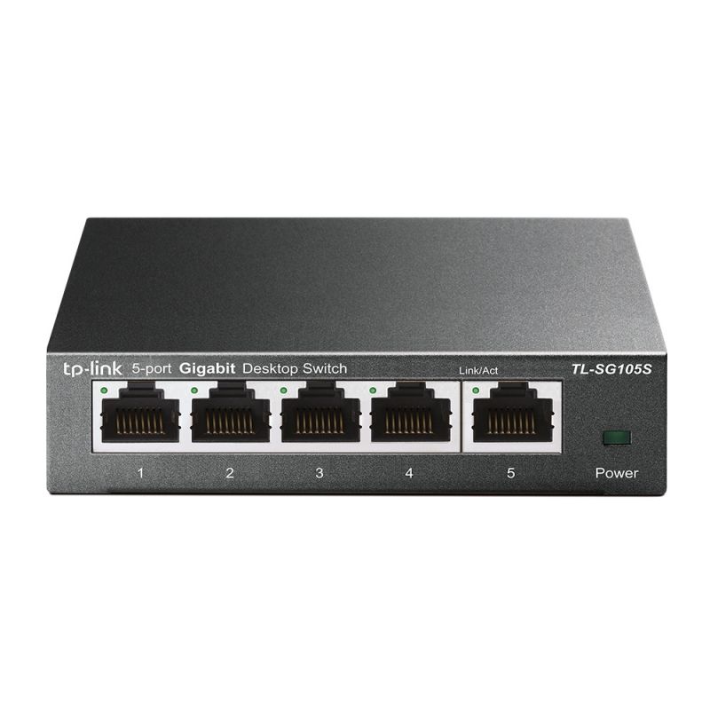 TP-LINK TL-SG105S commutateur réseau Non-géré Gigabit Ethernet (10/100/1000) Noir