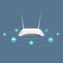 TP-LINK TL-MR3420 router inalámbrico Ethernet rápido Negro, Blanco