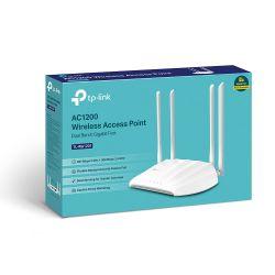 TP-LINK TL-WA1201 point d'accès réseaux locaux sans fil 867 Mbit/s Blanc Connexion Ethernet, supportant l'alimentation via…