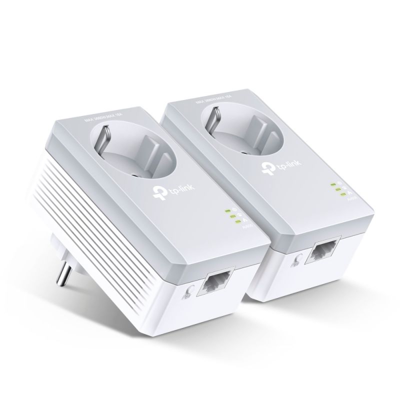 TP-LINK TL-PA4010P KIT V4 adaptador de red PowerLine 600 Mbit/s Ethernet Gris, Blanco 2 pieza(s)