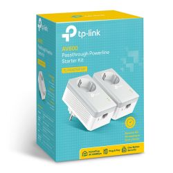 TP-LINK TL-PA4010P KIT V4 adaptador de red PowerLine 600 Mbit/s Ethernet Gris, Blanco 2 pieza(s)