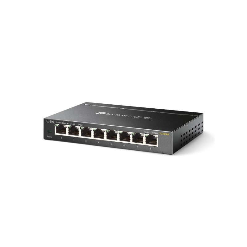 TP-LINK TL-SG108S Não-gerido L2 Gigabit Ethernet (10/100/1000) Preto