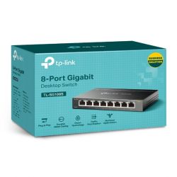 TP-LINK TL-SG108S Não-gerido L2 Gigabit Ethernet (10/100/1000) Preto