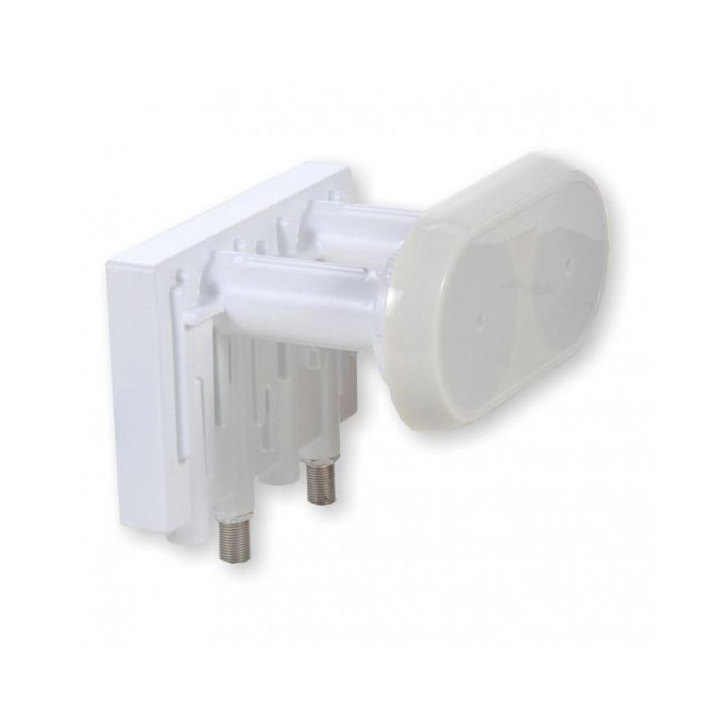 LNB Inverto Twin Monoblock 23mm, 4,3° para antena parabólica de 80cm con adaptador de 40mm 19.2ºE (SAT A) + 23.5ºE (SAT B)