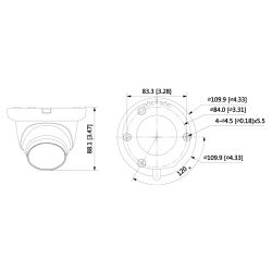 Dahua HAC-HDW1500TLMQ Dome HDCVI 4IN1 5M DN DWDR IR30m 3,6mm…