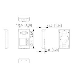 Dahua VTO3312Q-P Station extérieure pour portier vidéo IP PoE…