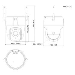 Dahua SD2A200-GN-AW-PV Cámara PTZ IP 2M H265 FULL COLOR dWDR…